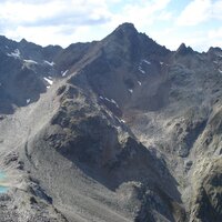 Schutthaufen Sulzkogel vom Schartenkopf aus gesehen | 06.09.2008 | 15:28 Uhr