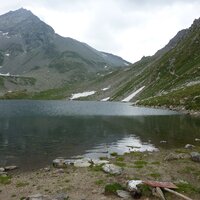 Eisbruggsee (2351m) vor Edelrauthütte (2545m) | 14.07.2010 | 14:10 Uhr