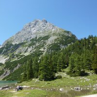 Ehrwalder Sonnenspitze vom Seebensee aus | 12.07.2011 | 12:20 Uhr