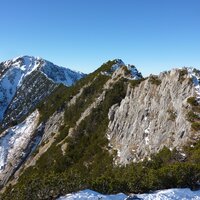 Blick zurück am Grat zum Herzogstand | 31.12.2013 | 12:44 Uhr