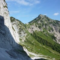 Blick vom Einstieg der Via Classica zum Stripsenjoch | 22.06.2014 |  9:13 Uhr