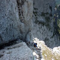 Leo in der 14. Seillänge | 22.06.2014 | 15:41 Uhr