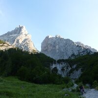 Ellmauer Tor mit Fleischbank rechts | 22.06.2014 | 19:57 Uhr