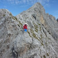 Benjamin am Verbindungsgrat der Karlspitzen | 07.09.2014 | 11:06 Uhr