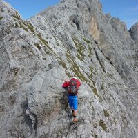 Benjamin am Verbindungsgrat der Karlspitzen | 07.09.2014 | 11:07 Uhr