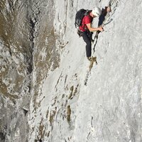 Daniel in der dritten Seillänge der Hazo | 31.10.2015 | 13:01 Uhr