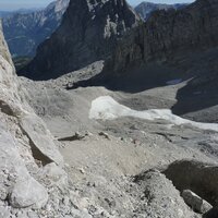 Im Watzmannkar unterhalb des Einstiegs | 25.09.2016 | 12:14 Uhr