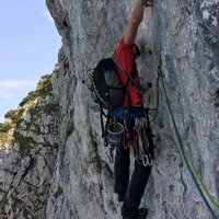 Daniel in der achten Seillänge | 26.08.2017 | 14:57 Uhr