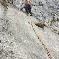 Daniel in der zweiten Seillänge | 31.10.2017 | 10:58 Uhr