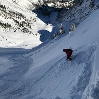 Einfahrt in die Nordostrinne | 13.12.2017 | 12:01 Uhr