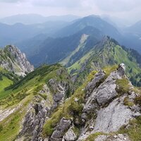 Blick zurück Richtung Brunnenkopf | 08.07.2018 | 11:49 Uhr