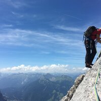 Daniel in der zweiundzwanzigsten Seillänge | 29.07.2018 | 13:51 Uhr