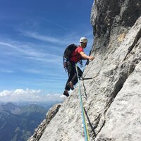 Daniel in der zweiundzwanzigsten Seillänge | 29.07.2018 | 13:51 Uhr