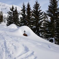 Eingeschneite Kapelle an der Pleisenhütte | 19.01.2019 | 10:48 Uhr