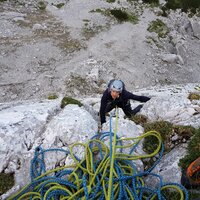 Benjamin in der zweiten Seillänge | 04.08.2019 | 11:55 Uhr