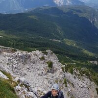 Benjamin in der fünften Seillänge | 04.08.2019 | 13:36 Uhr