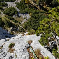 Rückblick in die zweite Seillänge | 12.10.2019 | 11:39 Uhr