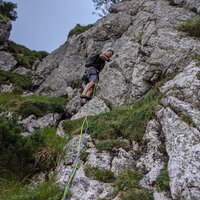 Benjamin in der fünften Seillänge | 09.08.2020 | 13:47 Uhr