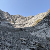 Hinterer Winkel des Falkenkars nach der Engstelle | 13.09.2020 | 10:48 Uhr