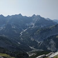 Kleiner Ahornboden vor Kaltwasserkarspitze und Birkkarspitze | 13.09.2020 | 14:09 Uhr