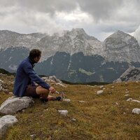 Julian blickt zur Östlichen Karwendelspitze | 21.09.2020 | 16:15 Uhr