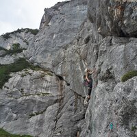 Daniel in der vierten Seillänge | 20.06.2021 | 12:06 Uhr