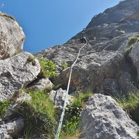 Daniel in der neunten Seillänge | 17.07.2022 | 15:09 Uhr