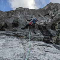 Bruno in der dritten Seillänge (6b) | 01.08.2022 |  9:21 Uhr