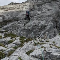 Bruno in der fünften Seillänge (6c) | 01.08.2022 | 10:07 Uhr