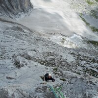 Daniel folgt in der elften Seillänge (6b) | 01.08.2022 | 13:48 Uhr