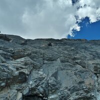 Daniel in der zwölften Seillänge (6b) | 01.08.2022 | 14:02 Uhr