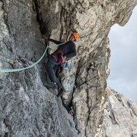 Bruno in der fünfzehnten Seillänge (6b 2pa) | 01.08.2022 | 16:15 Uhr