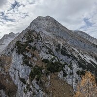 Rückblick zur Ostseite des Kleinen Watzmanns | 29.10.2022 | 14:15 Uhr