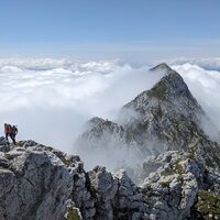 Blick zurück über die Hackenköpfe zum Scheffauer | 14.07.2024 | 12:59 Uhr