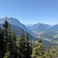 Blick Rictung Mittenwald | 11.08.2024 | 10:11 Uhr